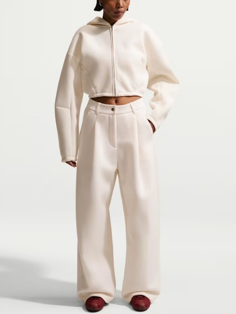 Nike Women's Sportswear Tailored Pants and Jacket - Ivory
